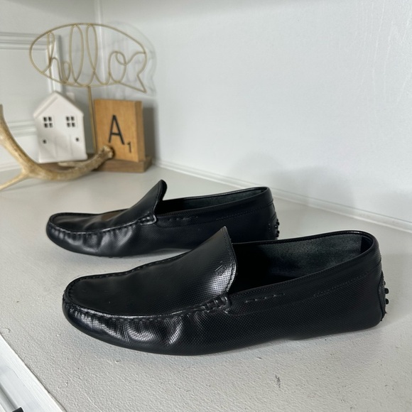 Tod’s Men’s Size 8 (Fits Men's 9.5) Black Leather Driving Loafers Made in Italy - Picture 1 of 10